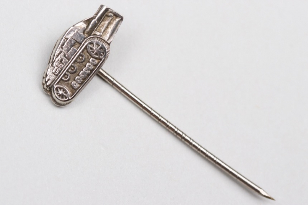 Third Reich silver Sturmgeschütz lapel pin