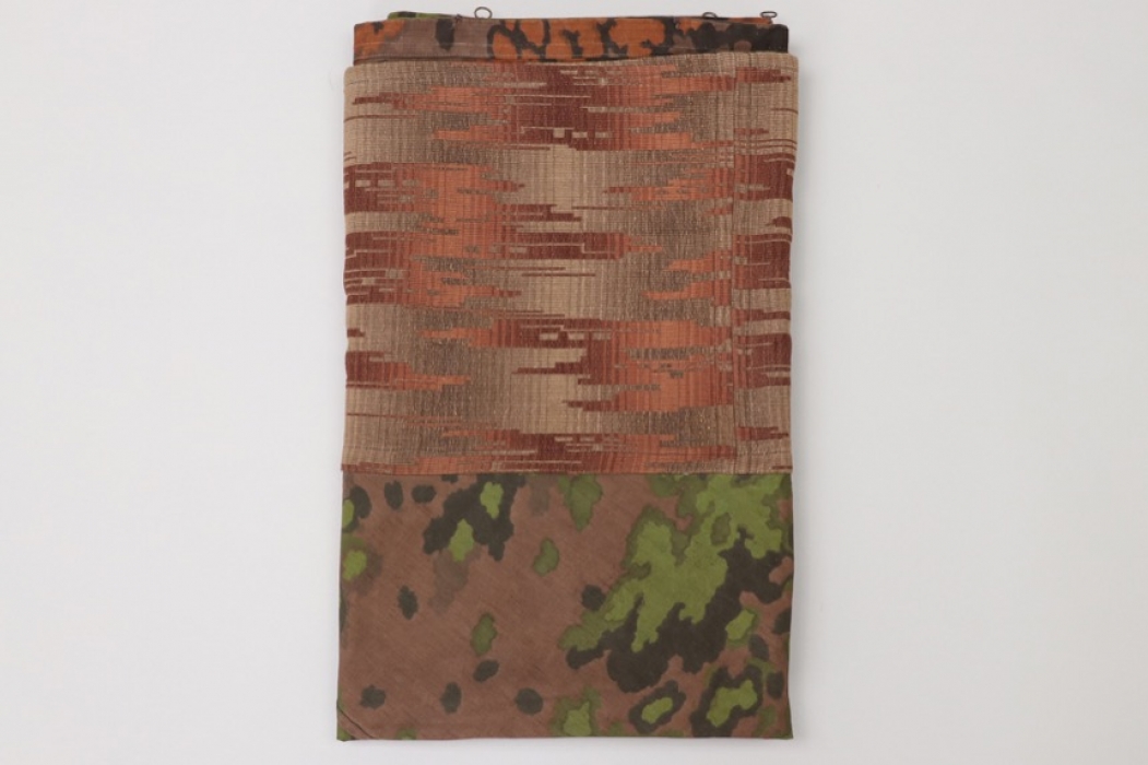 Curtain made of Waffen-SS oak leaf fabric