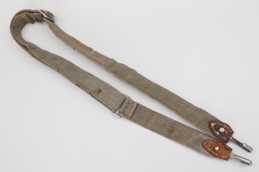 WW1 bread bag support strap - stamped