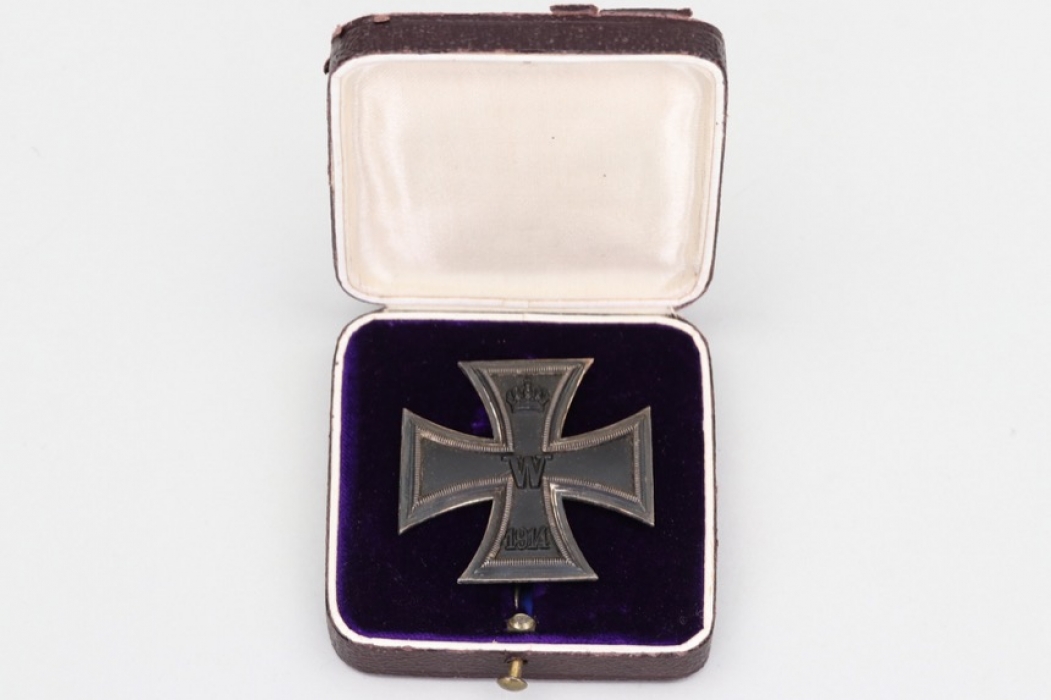 Oberst Santmann - 1914 Iron Cross 1st Class "G" in case
