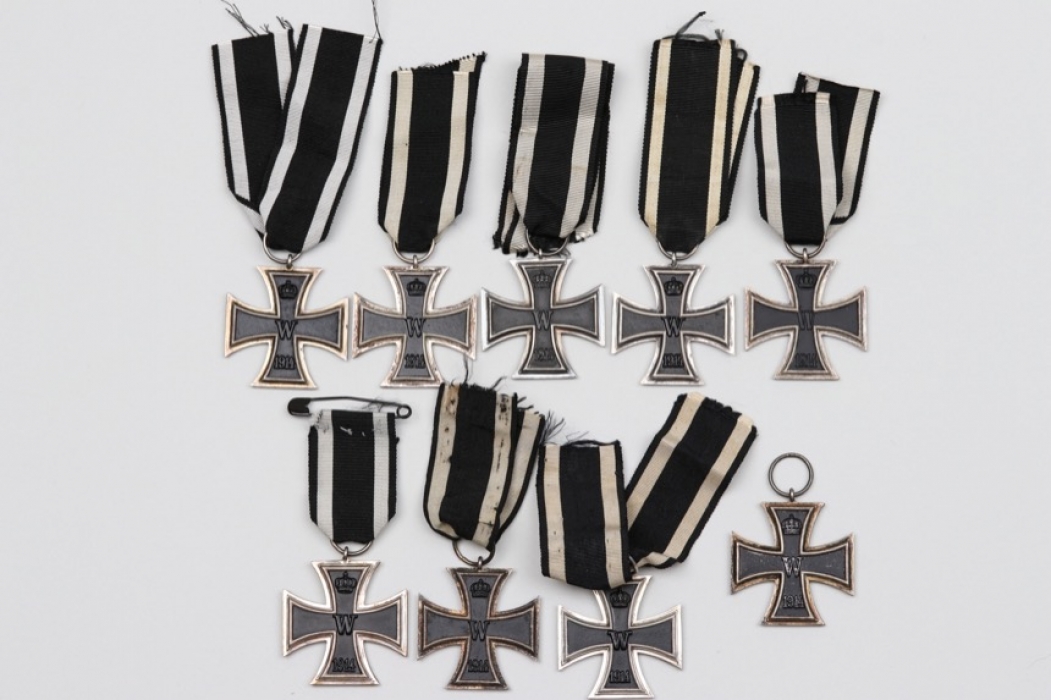 9 + 1914 Iron Crosses 2nd Class