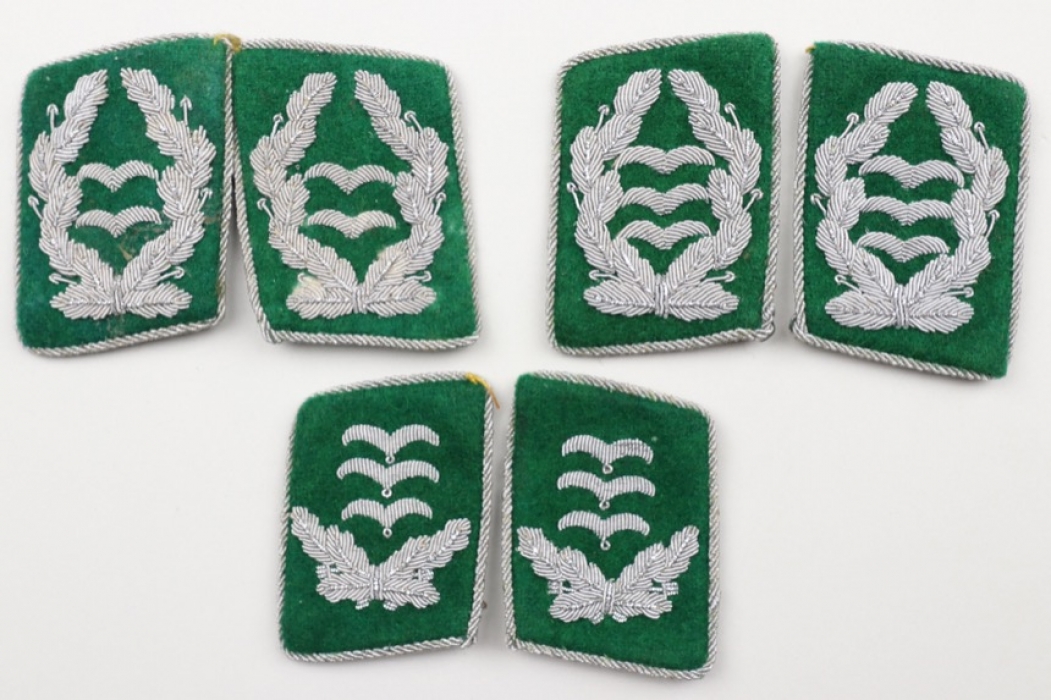 3 + Luftwaffe Felddivison officer's collar tabs