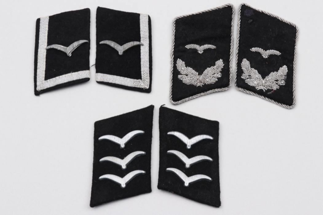 Luftwaffe 3 + RLM collar tabs