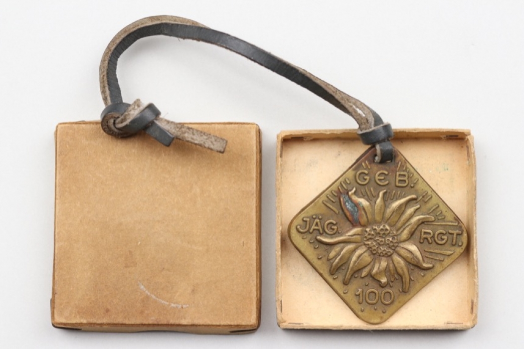 Geb.Jäg.Rgt.100 pendant with case