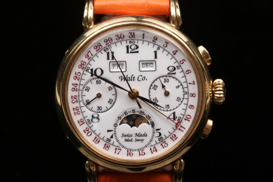 Walt Co. - 18kt gold men's chronograph