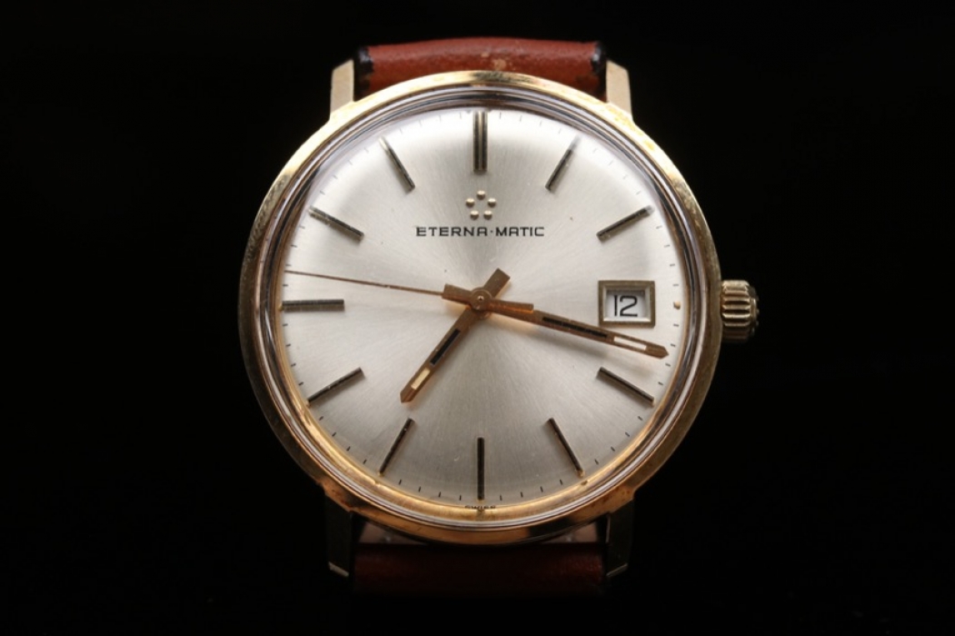 Eterna Matic - 60s watch with 14 kt gold case