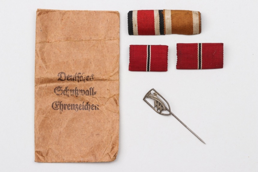 Zündapp pin, bag of issue & ribbon bars