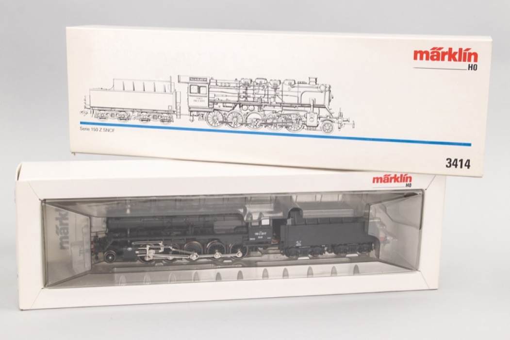 Märklin - Modell Nr.3414 Dampflokomotive mit Schlepptender Spur H0