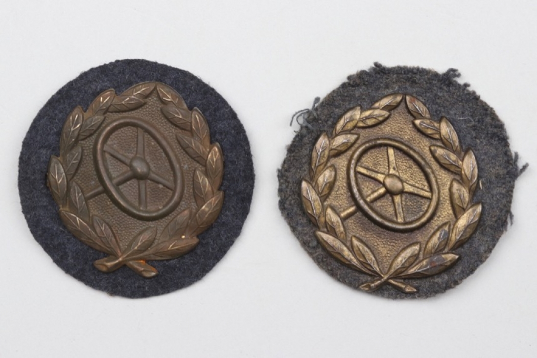 2 + Luftwaffe Drivers Badge in bronze