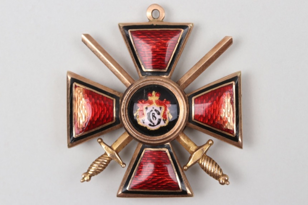 Russia - Order of Saint Vladimir 4th Class with swords in Gold