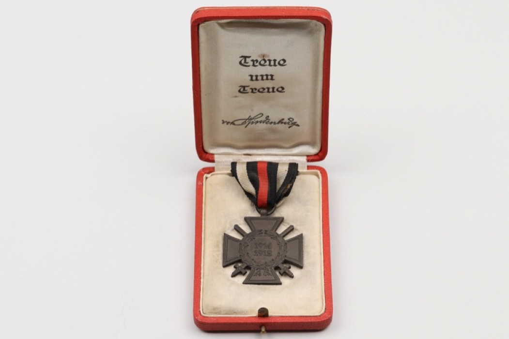 Honor Cross of WW1 in case
