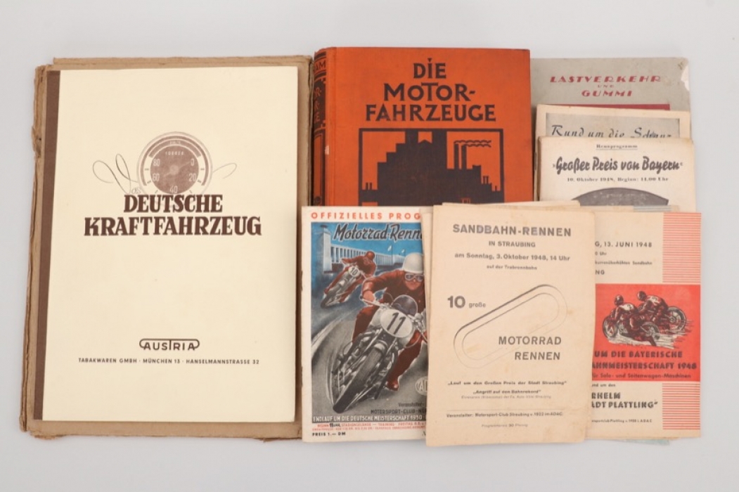 16 Bücher & Zeitschriften über Fahrzeuge Oldtimer