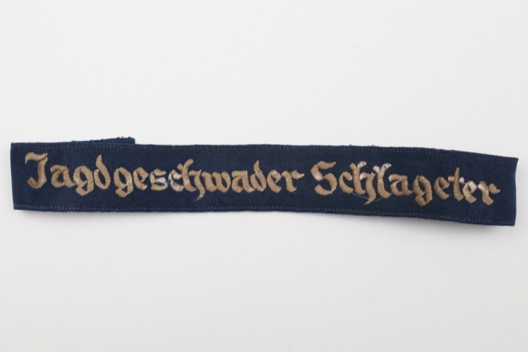 Luftwaffe EM/NCO "Jagdgeschwader Schlageter" cuff title