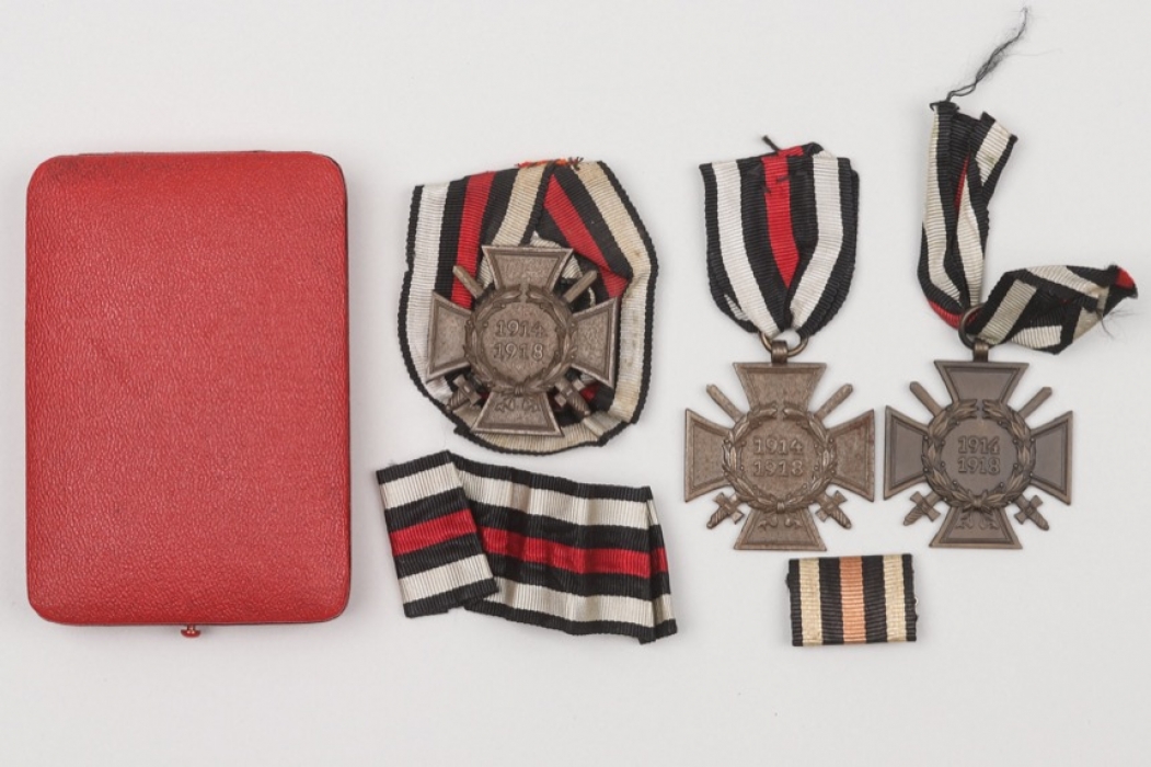 Honor Cross of WWI lot + case