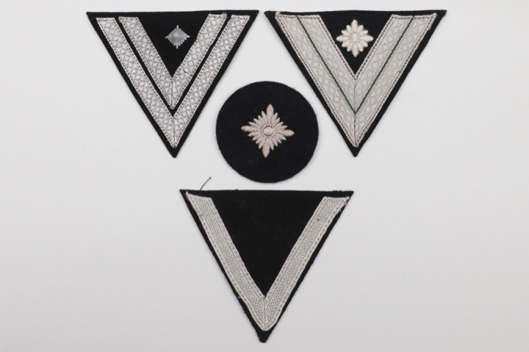 4 + Waffen-SS EM rank badges