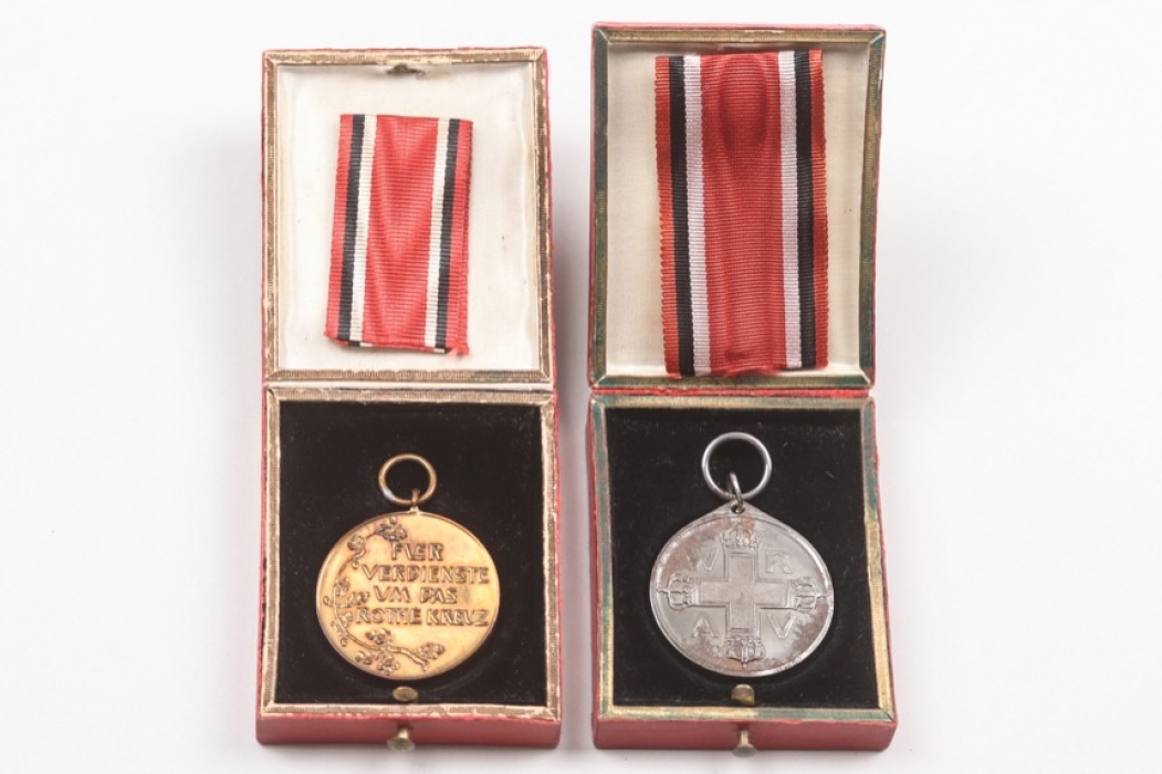 2 + Prussia - Red Cross Medal 3rd Class in case