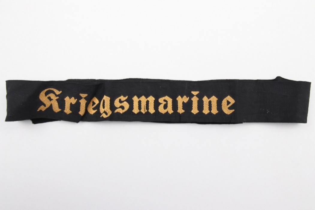 Kriegsmarine cap tally - EM