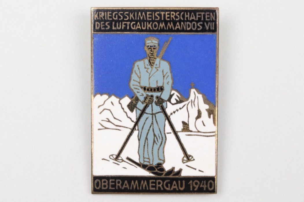 1940 Luftgaukommando VII "Kriegsskimeisterschaften" tinnie