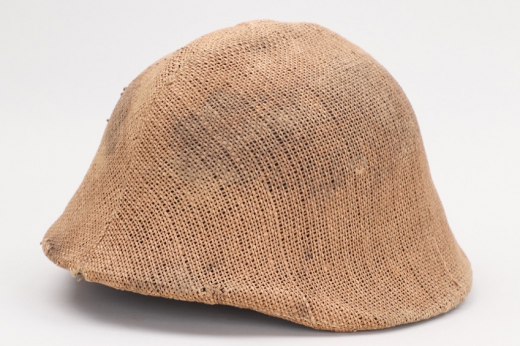 Wehrmacht helmet cover made from potato bag