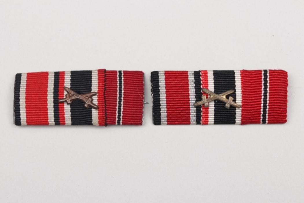 2 + Wehrmacht 2-place ribbon bars