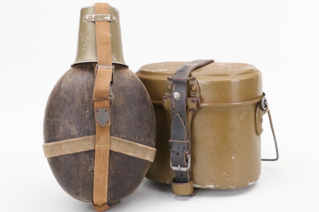 Wehrmacht 1944 mess kit + tropical canteen