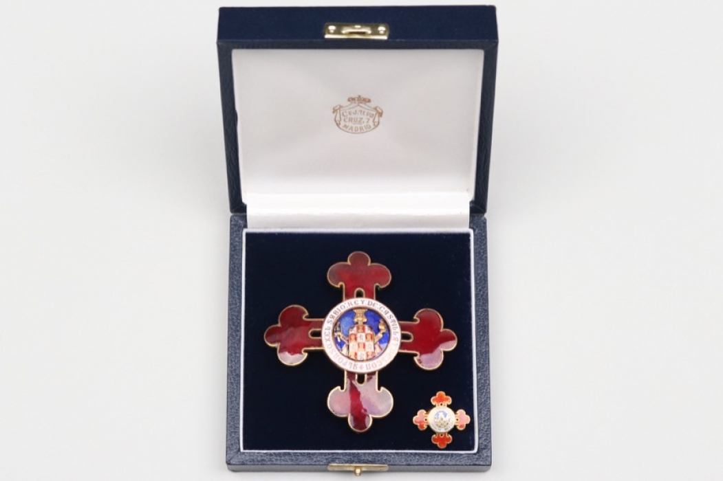 Spain - Civil Order of Alfonso X the Wise in case + miniature