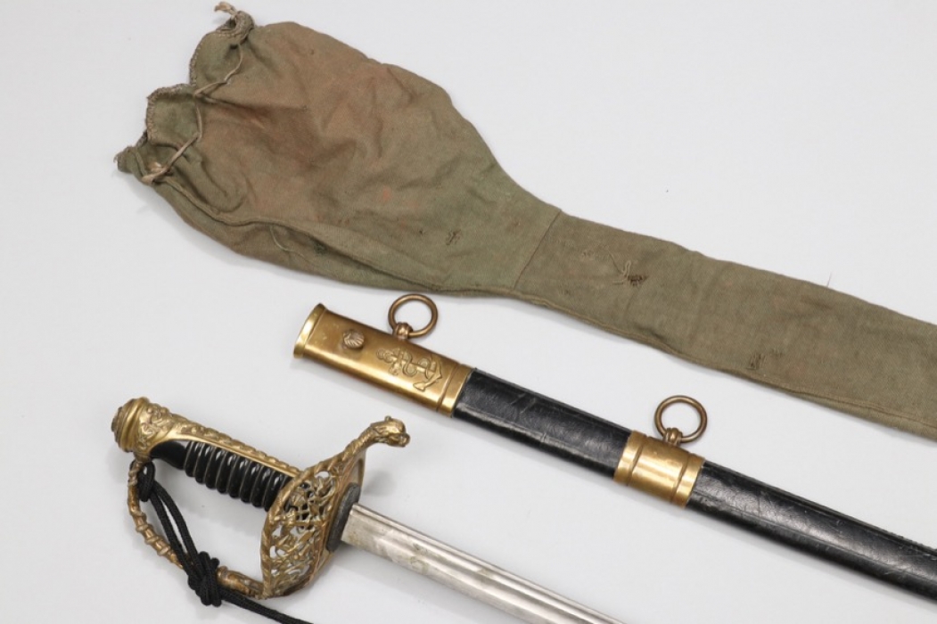 France  - M1837 navy officer's sabre with portepee and bag