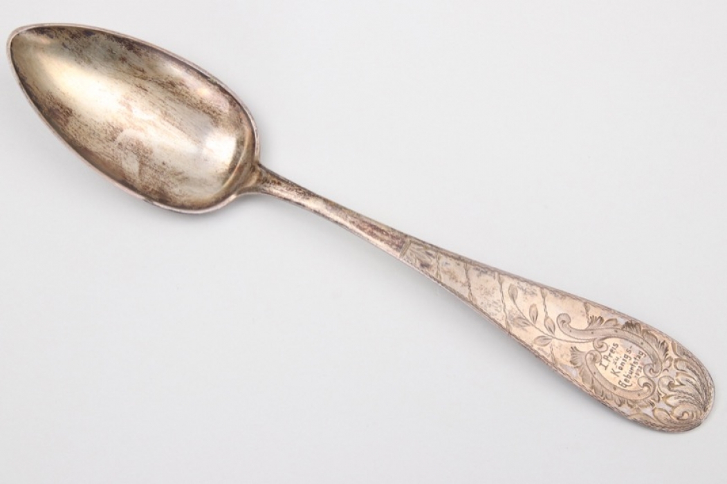 1893 impressive silver spoon "Königsgeburt"