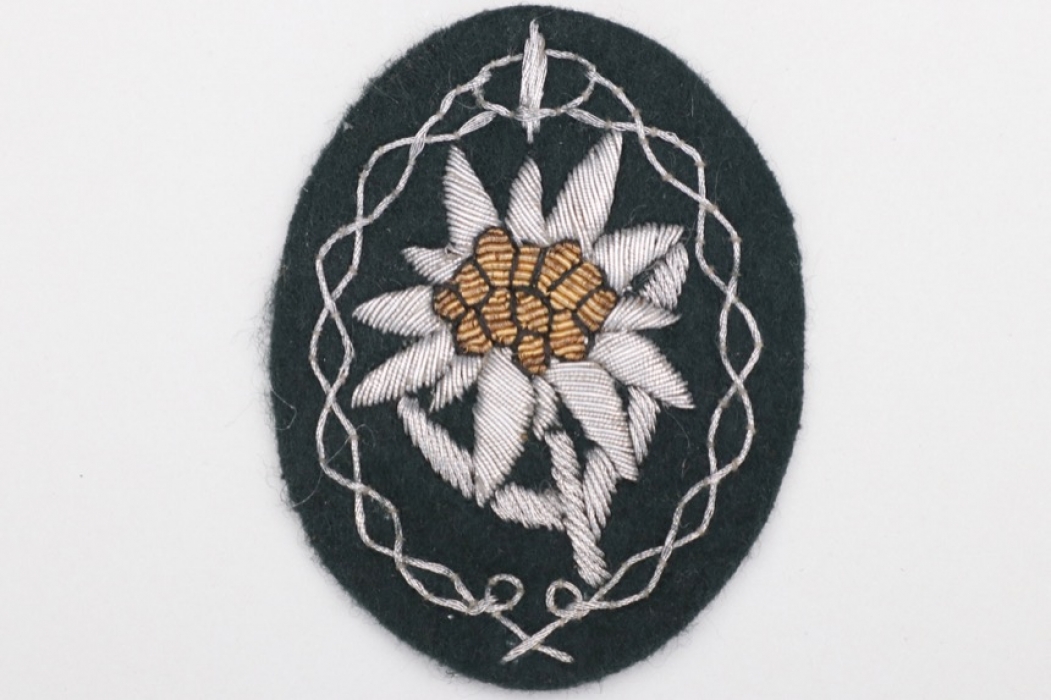 Heer Gebirgsjäger officer's Edelweiss sleeve badge