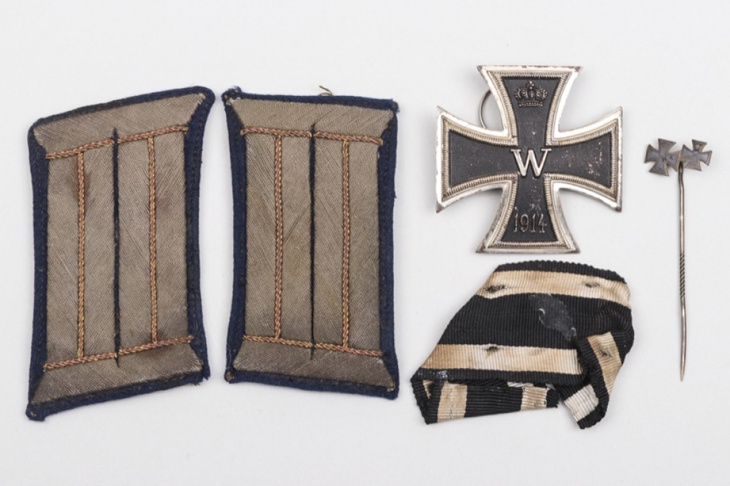 Hptm. Weber (Stalingrad) - 1914 Iron Cross 1st Class & insignia