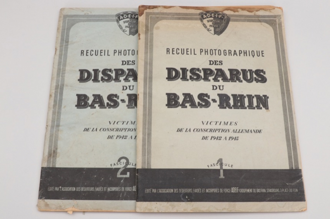 2 + France - booklets of the missing WWII soldiers