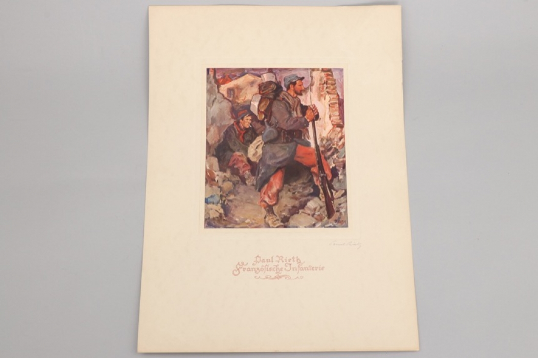 Paul Rieth "Französische Infanterie" art print