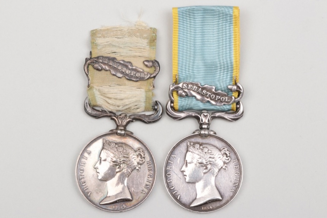 2 + Great Britain Crimea Medals with Sebastopol clasp