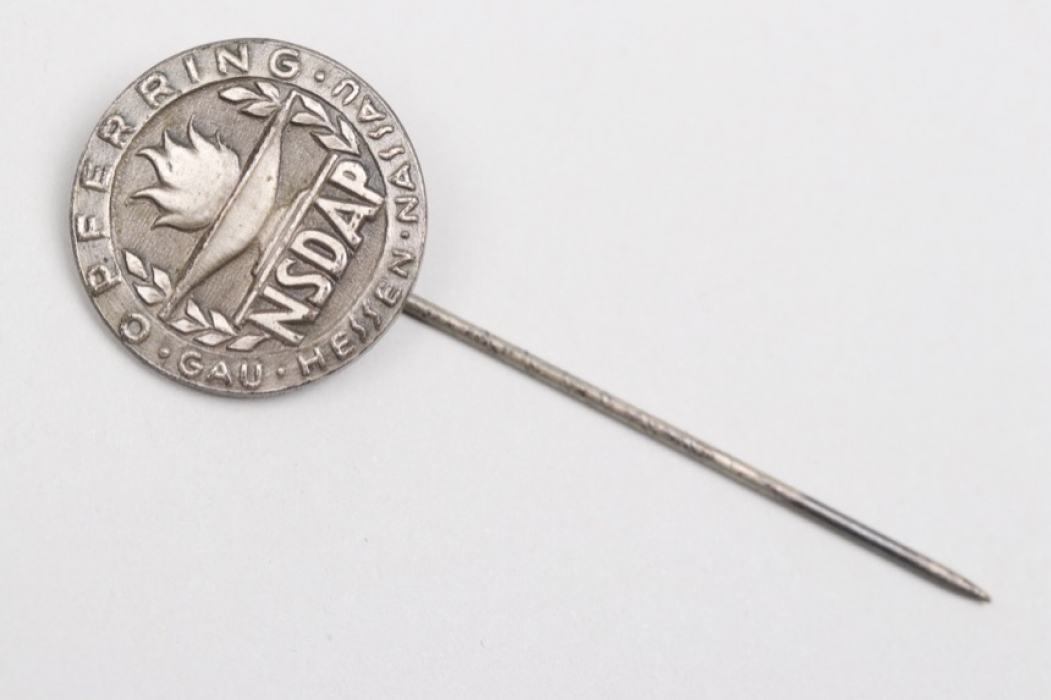 NSDAP Opferring Gau Hessen-Nassau pin