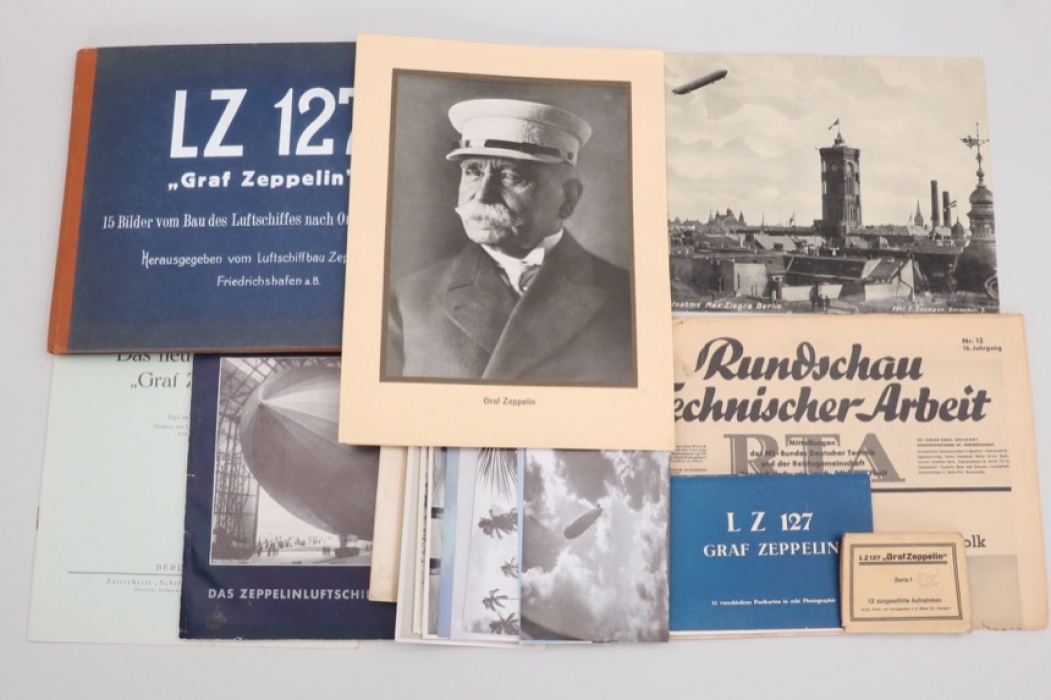 Imperial Germany -Zeppelin lot of photos, postcards & booklets