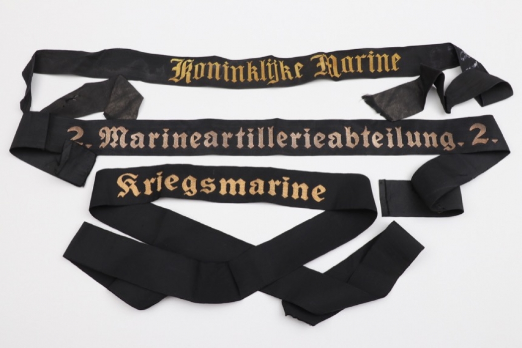 3 + Kriegsmarine cap tallies