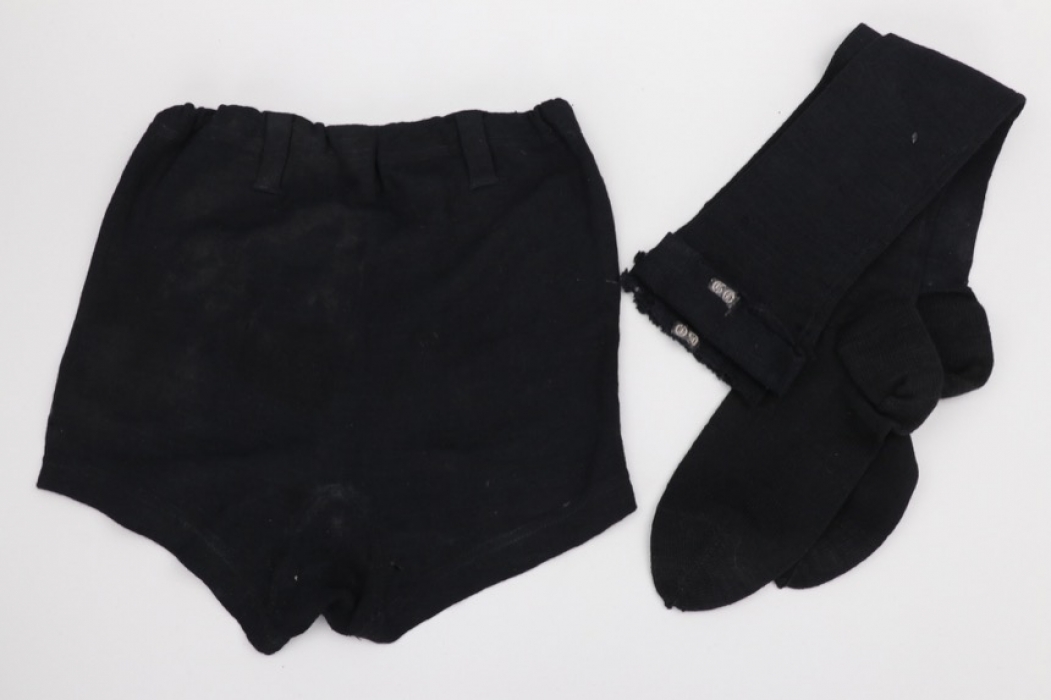 BDM stockings & sport shorts