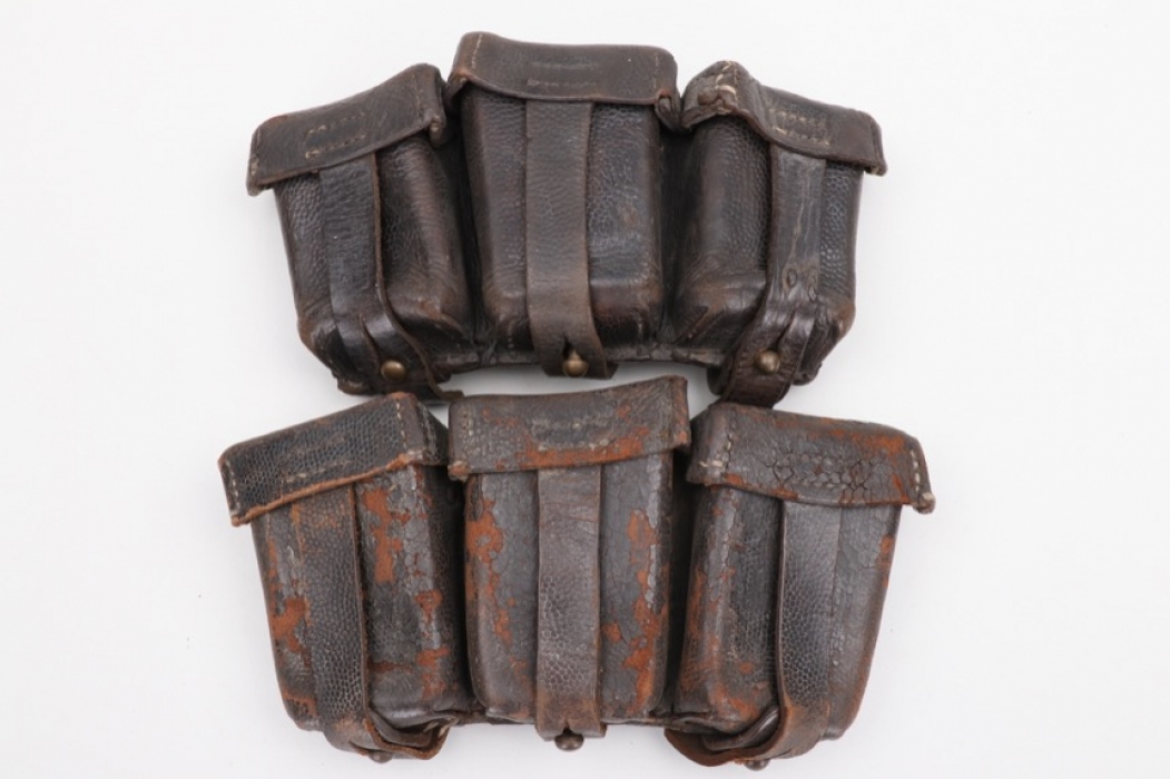 Imperial Germany - two M1911 cavalry ammunition pouches