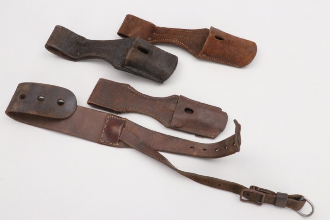 Imperial Germany - bayonet frogs & pack strap