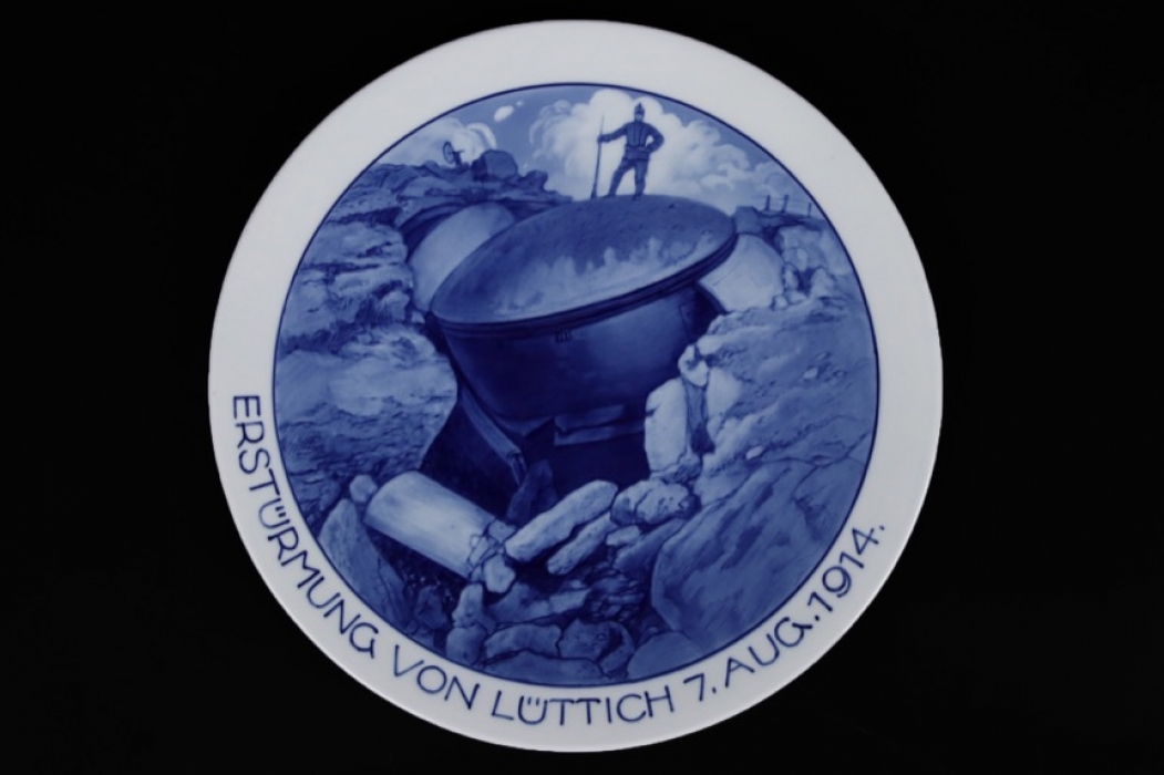 1914 "Erstürmung von Lüttich" Meissen plate