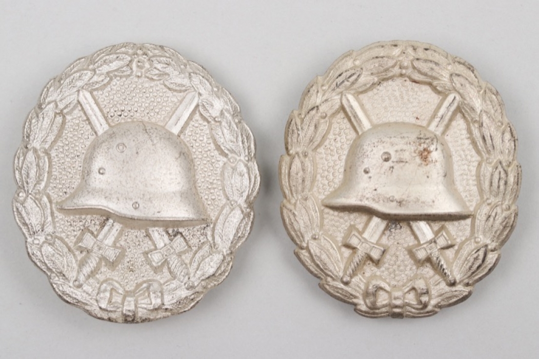 Imperial Germany - 2 Wound Badges in silver