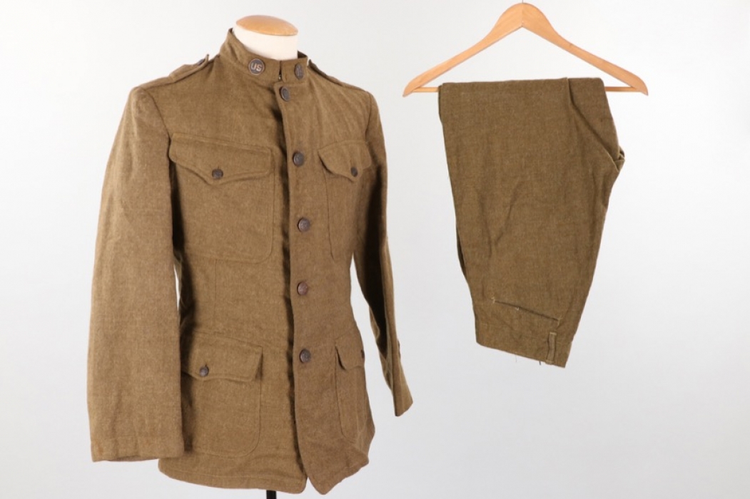 USA - WWI 7th Infantry Division tunic and trousers - 1918