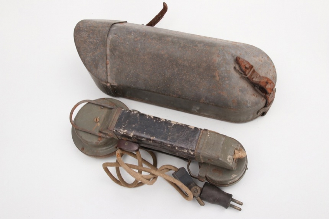 Imperial Germany - field telephone in case
