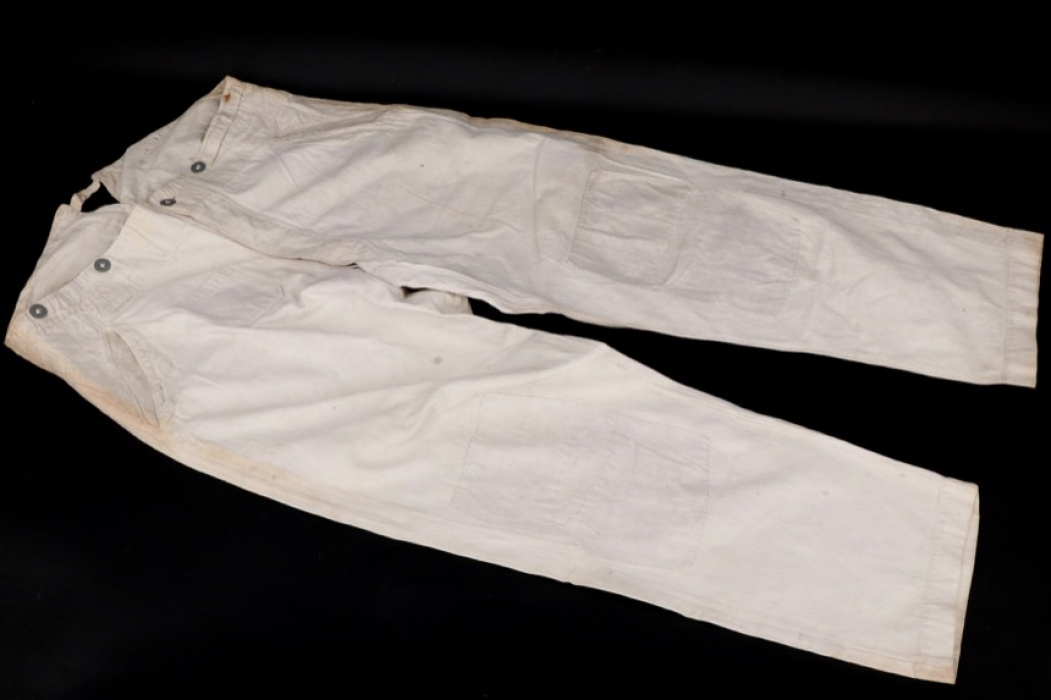 Imperial Germany - white linen trousers
