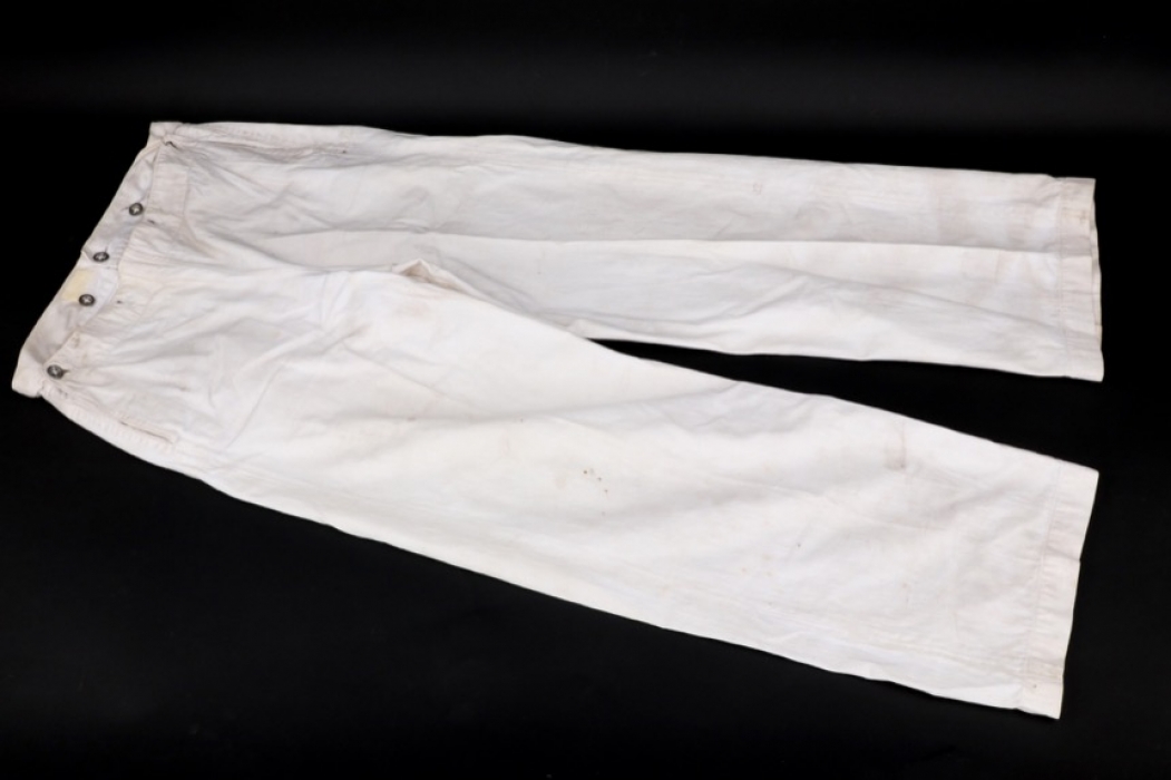 Imperial Germany - white linen trousers