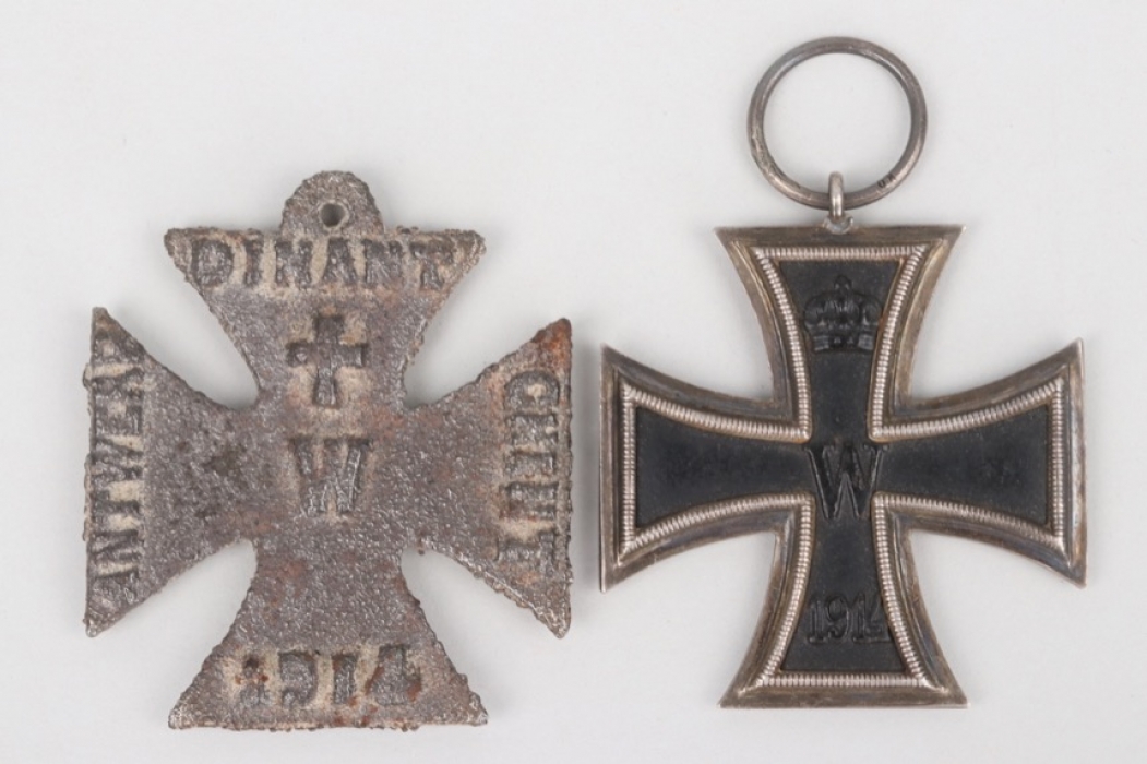 Prussia/France - 1914 Iron Cross 2nd class & shame cross