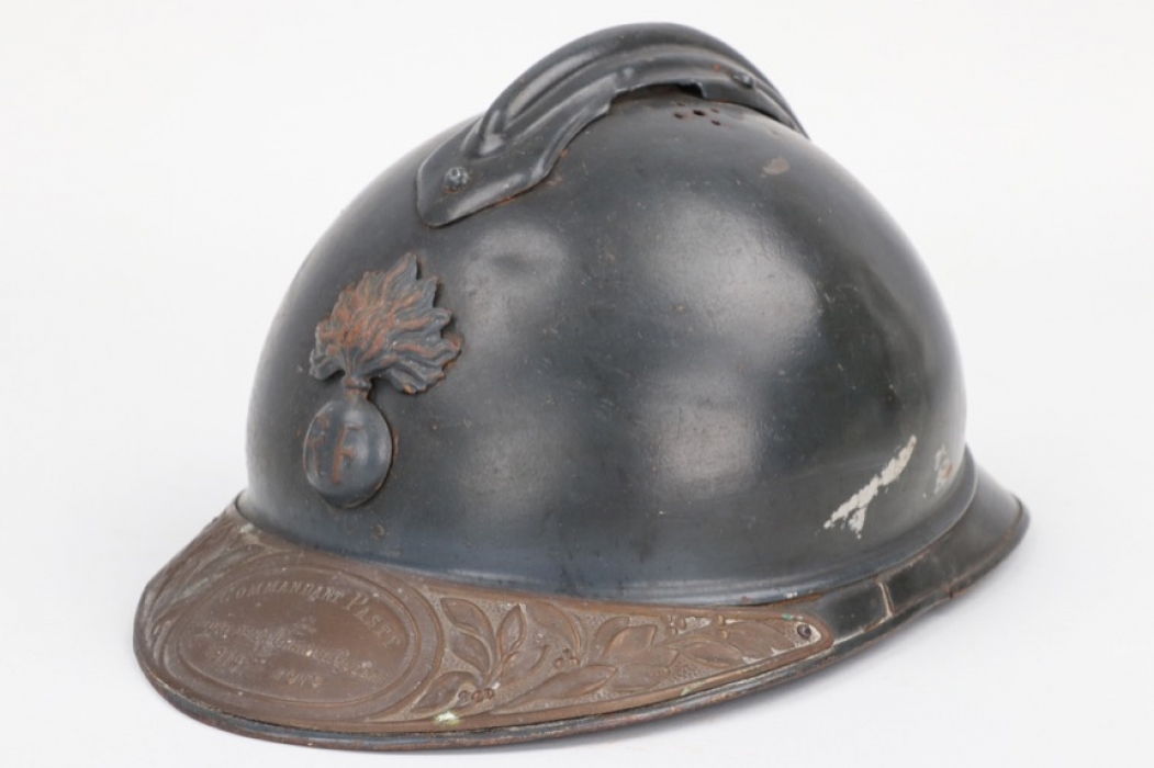 France - "Commandant Pasty" WWI remembrance Adrian helmet