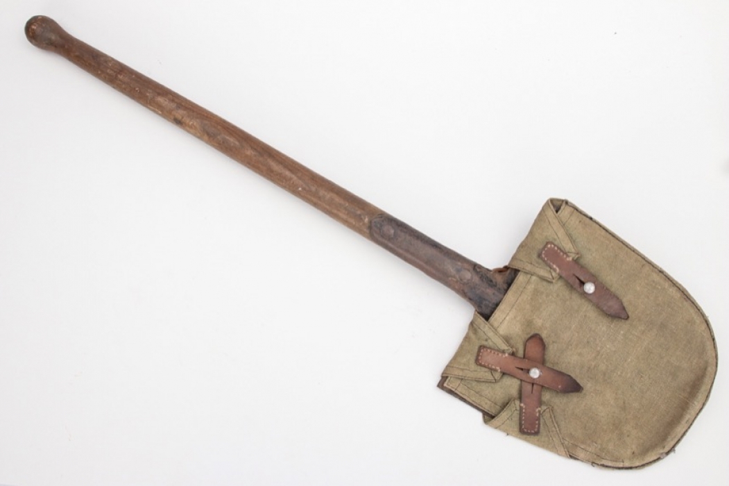 Imperial Germany - shovel with canvas holster