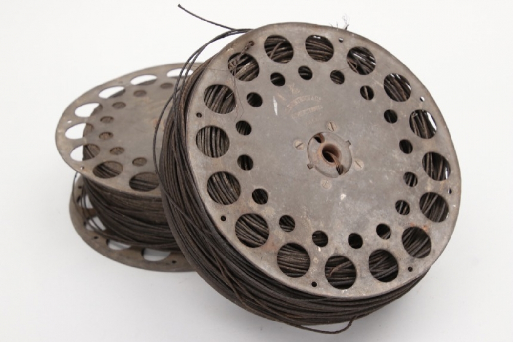 Imperial Germany - 2 reels for field telephone wire