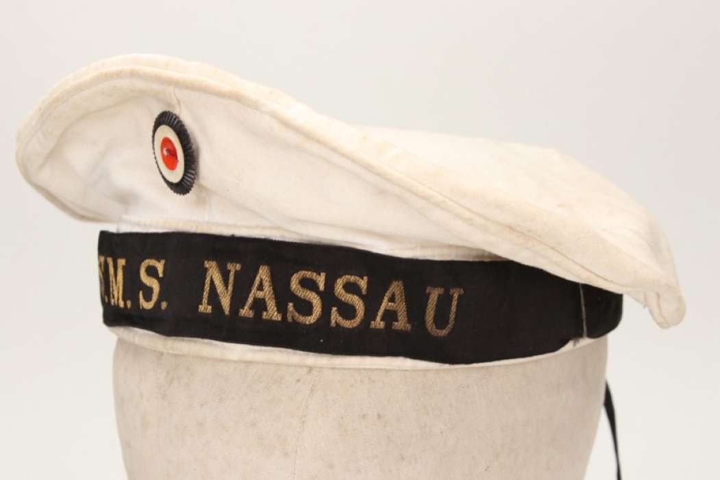 Kaiserliche Marine - SMS Nassau white summer cap - EM